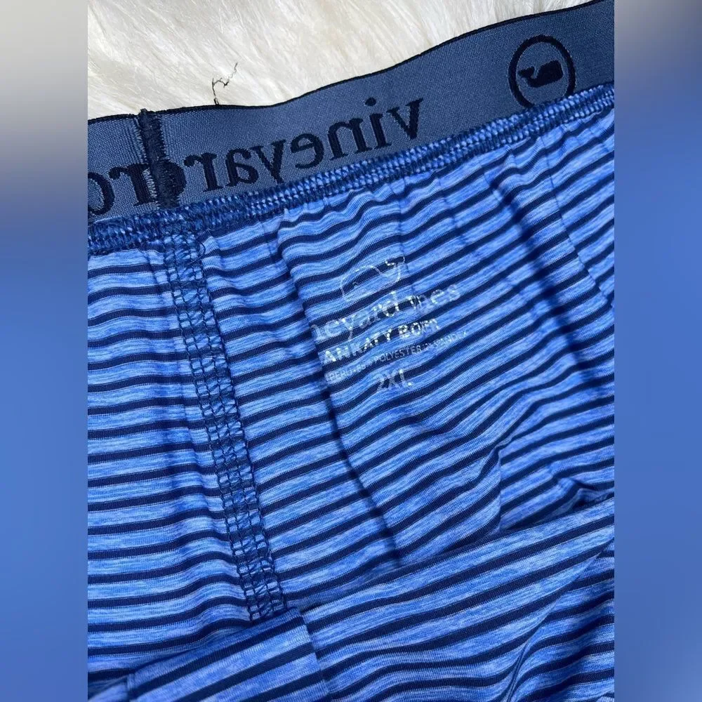 Vineyard Vines Men's Blue Sankaty Performance Boxer Brief Sz 2XL